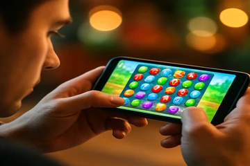 মোবাইল-সামঞ্জস্যপূর্ণ গেমিং প্ল্যাটফর্ম ইন্টারফেসের একটি